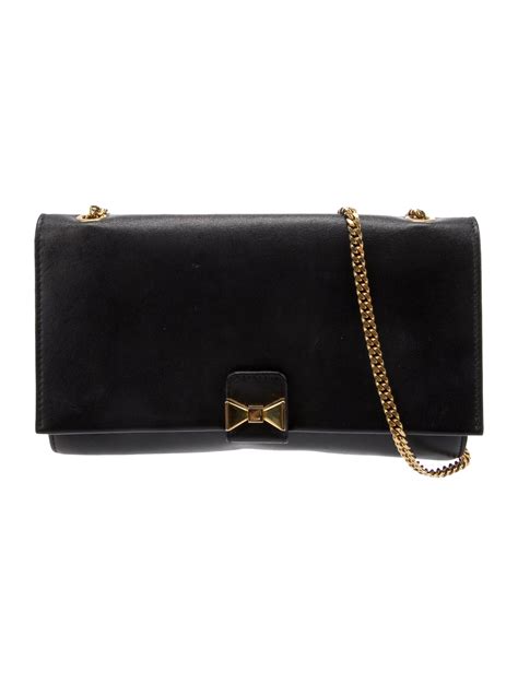 chloe bobbie leather wallet on chain
